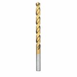 BOSCH TI2146 1-delige 19/64 inch x 4-3/8 inch titanium nitride gecoate metalen boor met 3/8 inch gereduceerde schacht voor toepassingen in zware koolstofstaal, licht gauge metaal, hardhout