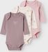 NAME IT - NBFBODY 3P LS BARELY PINK BOW NOOS - Baby - Maat 80