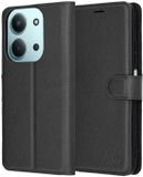 Techsuit Hoesje geschikt voor Xiaomi Redmi 15C / Xiaomi Poco C85 - Leather Folio Book Wallet Case - Zwart