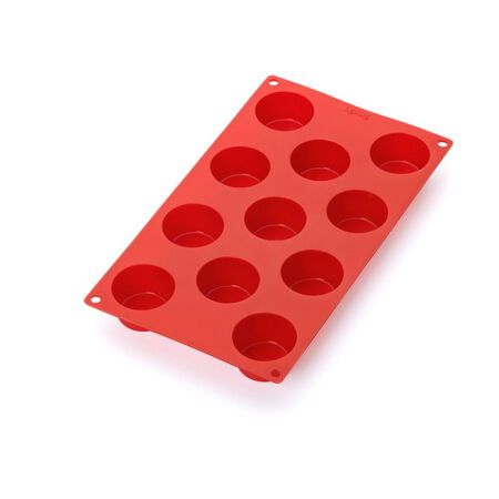 Lékué Bakvorm voor 11 muffins - Rood - Silicone