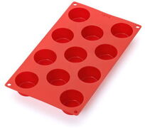 Lékué Bakvorm voor 11 muffins - Rood - Silicone