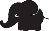 Ambiance Sticker Schoolbordsticker - uitwisbare zelfklevende muurstickers - BABYOLIFANT + 4 VLOEIBARE KRIJTJES - 85x135cm