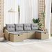 Maison Exclusive - Salon de jardin, 6 pièces, en polyrotin