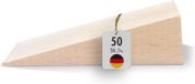 Merkloos Hardwood Wedges Natural Beech Wooden Wedge Set - Door Stopper Ideal for Furniture Assembly DIY - 90x30x25 mm - 50 pieces