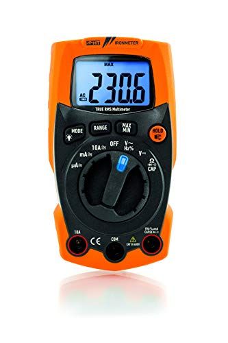 HT INSTRUMENTS IRONMETER extreem robuuste digitale multimeter TRMS tot 600 V AC/DC met geïntegreerde LED-lamp, 1 stuk