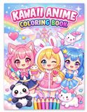 Kawaii Anime Coloring Book: Cute Anime Girls, Chibi Characters & Fun Manga-Inspired Coloring Pages for Kids, Teens & Adults