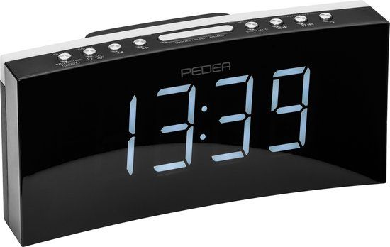 PEDEA 55005200 radio Klok Zwart, Grijs