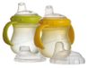 Nuby - ID99342 drinkbeker, polypropyleen, 295 ml, geel en groen, 2 stuks