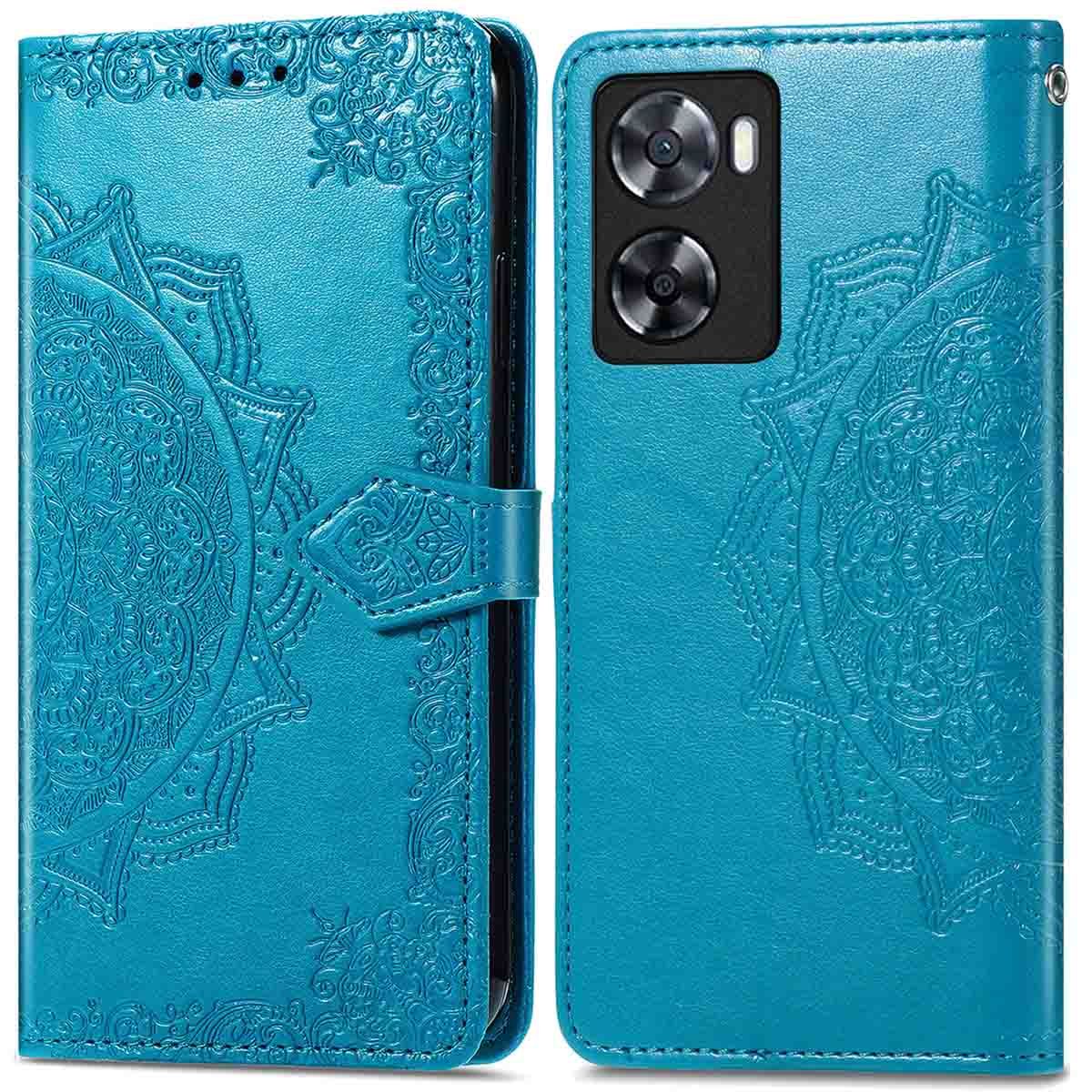 iMoshion Hoesje voor Oppo A57s / A57 - Mandala Bookcase - Turquoise