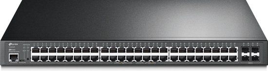 TP-Link JetStream TL-SG3452P - Managed L2/L3 Gigabit Ethernet PoE Switch - 48 Ports - Black