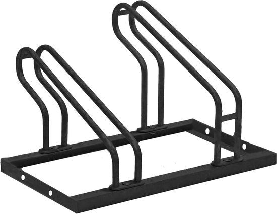 BRASQ Fietsenrek voor 2 Fietsen - Zwart