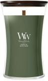 Woodwick Grote geurkaars Frasier Fir - 609 ml - Groen