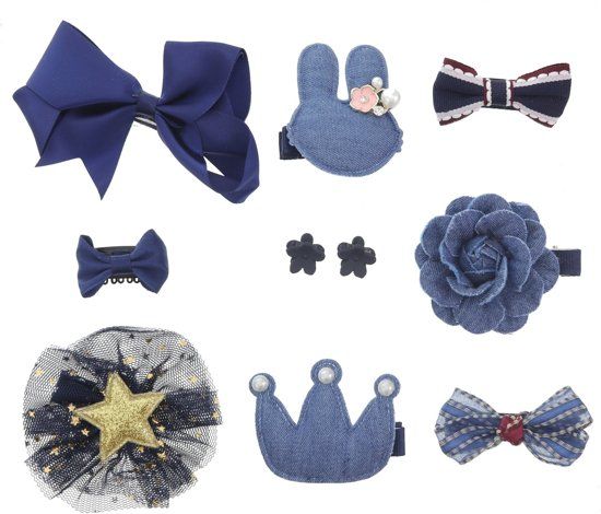 Behave Haarspeldjes - set blauw - 10 stuks