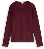 Tom Tailor - Sweatshirt confortable à l'aspect chiné - Taille XS - prune preppy foncé chiné