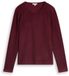 Tom Tailor - Sweatshirt confortable à l'aspect chiné - Taille XS - prune preppy foncé chiné