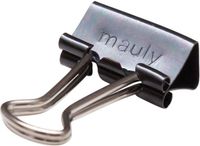 Mauly Papierklem Foldback 215, 13 mm, blister, 12 stuks