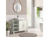 HOMCOM meuble sous lavabo salle de bain crème 90x30x63 cm