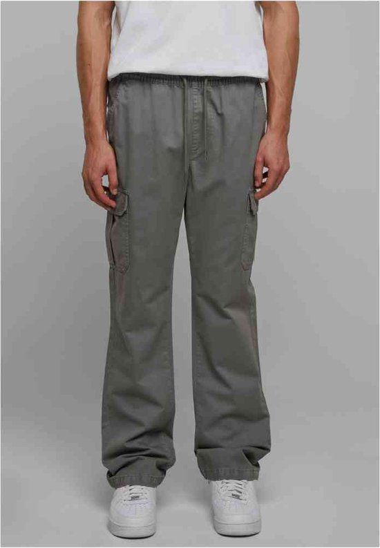 Urban Classics Cotton Cargobroek - Grijs - Maat M - Heren