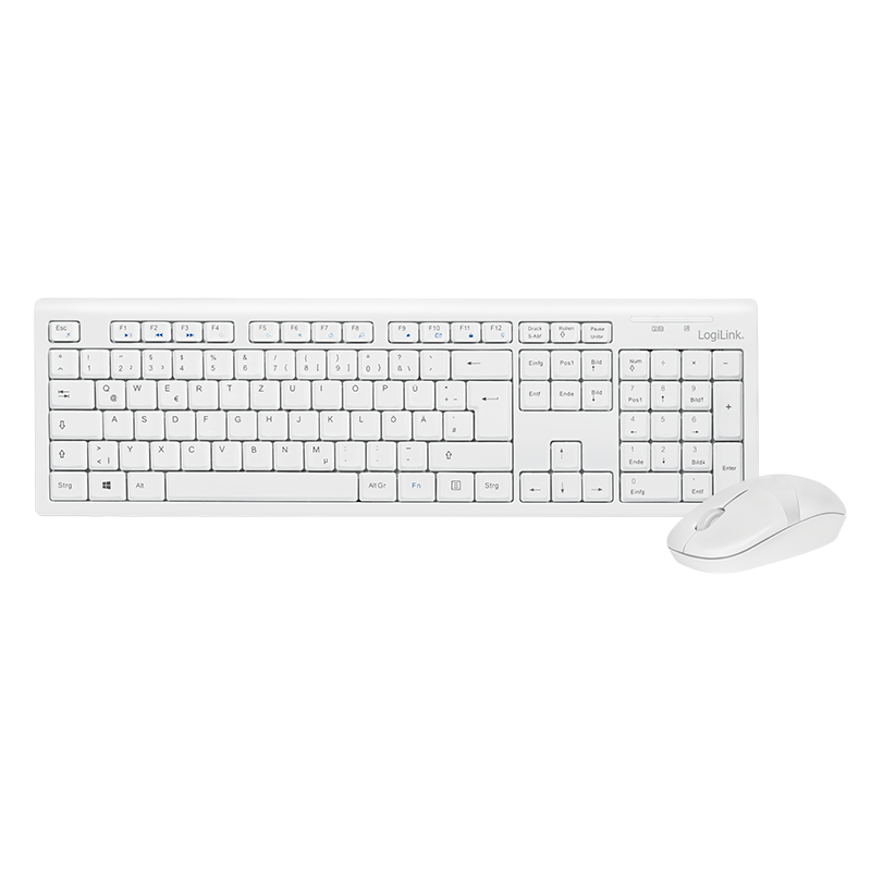 LogiLink ID0104W - Toetsenbord - Draadloos - Wit
