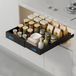 Ibenzoa® Organisateur de tiroir de cuisine flexible - Extensible télescopique noir 32-52cm