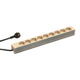 Schroff Stekkerdoos 19 inch 9 contactdozen 2m Grijs