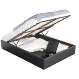 MEUBLE COSY Bedkast 140 x 190 cm voor volwassenen van kunstleer met lattenbodem van hout