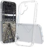 JT Berlin Pankow Clear beschermhoes compatibel met Apple iPhone 16 Plus (schokabsorberend, Wireless Charging Qi-compatibel, krasbestendig, anti-vingerafdruk) transparant