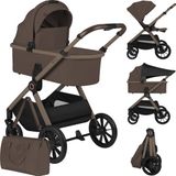 Lionelo Layla Kinderwagen 2 in 1 - XXL SET - Beige/Taupe