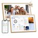 Blackview NEST 10, 10,1" calendrier et cadre photo numériques avec écran tactile, WIFI, 1280x800, 16:10, partage de photos, contrôle parental, design en bois