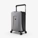 Plevo Runner Sac à main, argent, 35 litres, avec powerbank, trolley, valise, coque rigide, valise à roulettes
