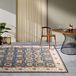 Villeroy & Boch Nicolas Vloerkleed voor binnen en buiten, Oosters, plat weefsel, oosters design, klassiek, Öko-Tex weerbestendig en uv-bestendig, voor balkon, terras, tuin, blauw crème, 160 x 235 cm