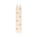 Bougie de table, fleurs roses, 25 cm, lot de 2