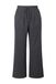 Studio Untold - Dames - Broek wijde pijpen hoge taille fijne structuur - Grijs melange - Maat 42+