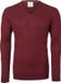 OLYMP Level 5 - heren trui wol - donker rood (Slim Fit)