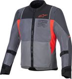 Alpinestars ST-2 Air Deep Grijs Donkergrijs Fel Rood Motorjas - Maat XXXL