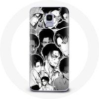 Maniacase Hoesje voor Samsung Galaxy A8 2018 Attack of the Titans Manga Levi Ackerman