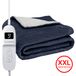 Seranova Couverture chauffante électrique XXL - 180x160 cm - Couverture supérieure 2 personnes - Couverture chauffante - Polaire Sherpa double face - Bleu