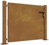 vidaXL - Poort - 100x75 cm - Cortenstaal