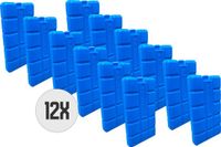 DULA Blauwe Koelelementen voor koelbox - 12 stuks 200 gram - 8 x 15 x 2 cm