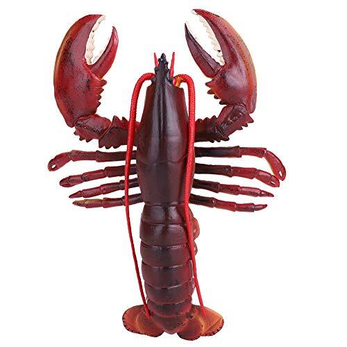 BTER Kreeftenspeelgoed, plastic kreeftdecor, levensecht van kleur en(Dark-Australian Lobster, 23cm)