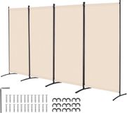 VEVOR Scheidingsscherm 3464 mm 4 Panelen Kantoorbeige Privacyscherm