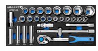 Hoegert Technik Doppellangslagring & Ratel Set 1/2" EVA Inlay