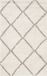Safavieh Shaggy Geweven Binnen Vloerkleed, Hudson Shag Collectie, SGH281, in Ivoor & Grijs, 91 X 152 cm