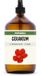 Puturals Eau de Géranium 100% Biologique - 1000ml - Pur et Végan - Spray de Géranium pour Peau et Cheveux - Sans Alcool