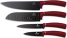 Berlingerhaus BH-2887 Set de couteaux, 4 pièces | Bordeaux | Burgundy Metallic Line