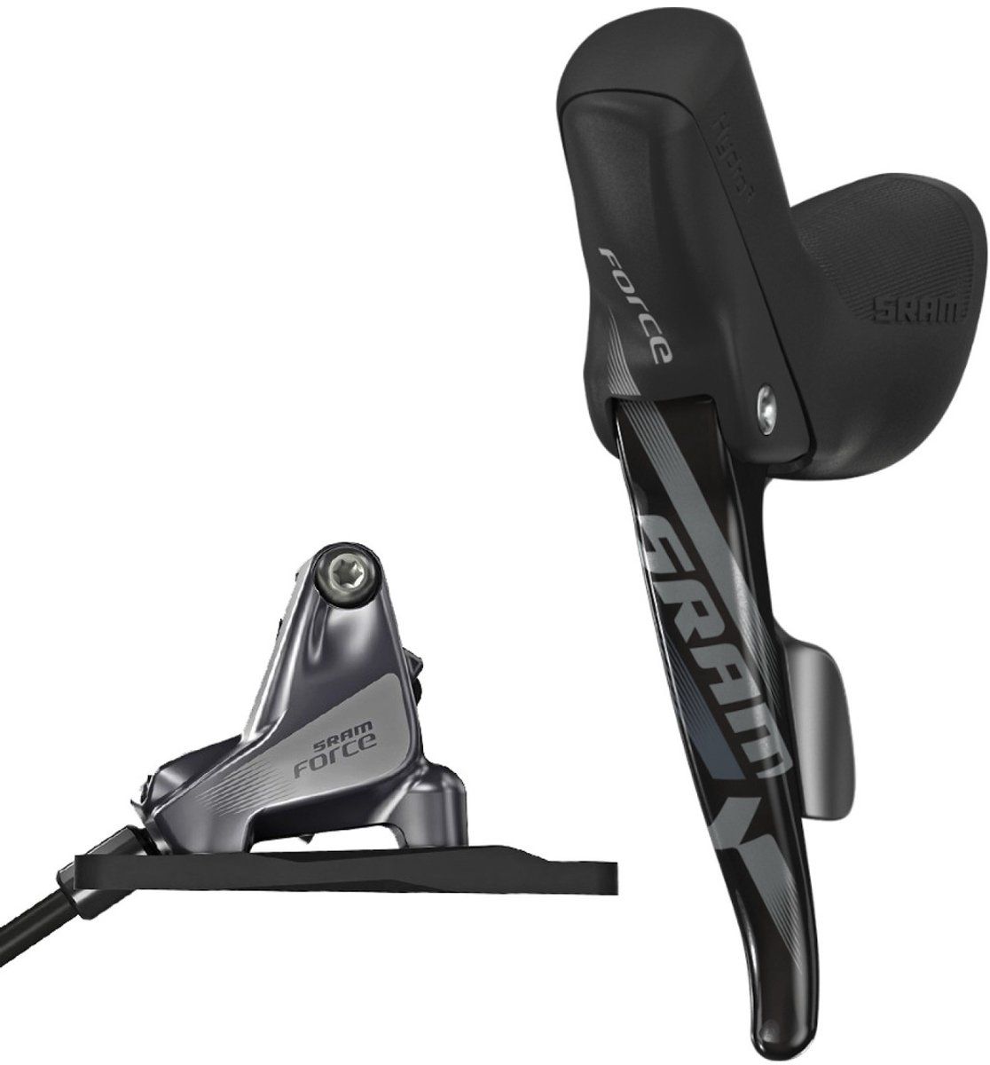 Sram Unisex - Dropperactuatorforce schijfrem, voor volwassenen, grijs, 950 mm