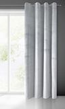 Eurofirany Pierre Gordijn, fluweel, fluweel, voor woonkamer, slaapkamer, modern, klassiek, metalen ogen, 1 stuk, 215 g/m², lichtgrijs, 140 x 250 cm