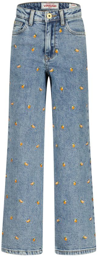 Vingino Cita Special Jeans Meisjes - Lichtblauw - Maat 176