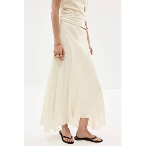 Mango Ecru Midi Skirt