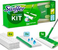 Swiffer Vloerreiniger Starterskit - 1 Dweil, 6 Droge en 3 Vochtige Vloerdoekjes Navullingen